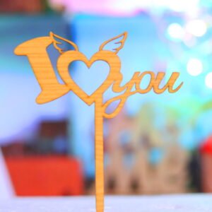 valentine day cake topper